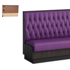 Thumbnail image #1 for ATSMFG ATS AT&S-ASWB-KR42-BT GR8 Karender Wall Booth, 42" high, Sewn Button-tuft back, Upholstery and foam fitted over a computer-cut cabinet-grade