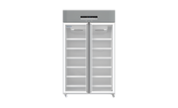 Migali Medical-Grade Single Glass Door Refrigerator, 36 Cu. Ft., Top-Mounted, Stainless Steel