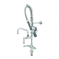 T&S Brass Mini Pre-Rinse Single-Hole Deck-Mount Faucet with 6