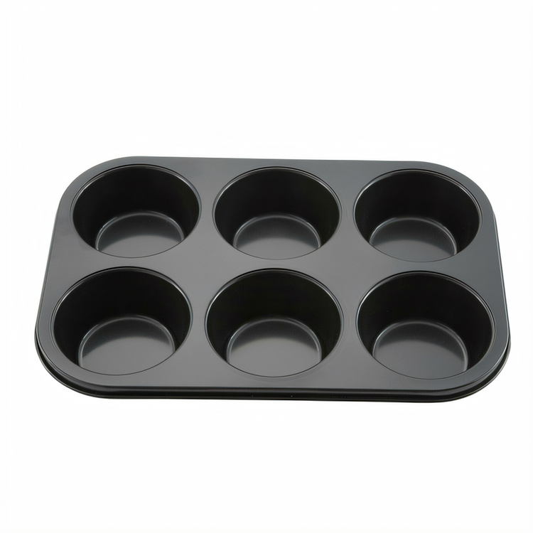Product image #1 for Winco Jumbo 6-Cup Non-Stick Muffin Pan, Carbon Steel