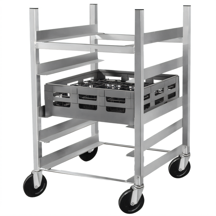 Product image #1 for Channel Manufacturing Aluminum Glass/Oval Tray Rack Dolly with Casters