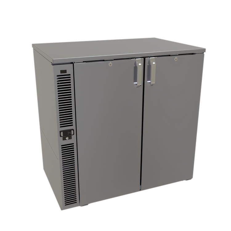 Product image #1 for Glastender F1SL36 36-Inch Wide Two-Section One-Zone Side-Serviced Low-Profile Glass Froster