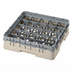 Thumbnail image #2 for Cambro Camrack Full-Size 25-Compartment Glass Rack, Beige, 3-5/8 Inch Height