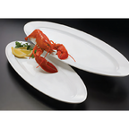 Thumbnail image #1 for American Metalcraft Endurance MEL49 24-Inch Oval White Melamine Boat Platter Case of 12
