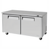 Thumbnail image #1 for Turbo Air M3 Series 60-Inch Two-Section Undercounter Refrigerator, 17 Cu. Ft., Solid Swing Doors