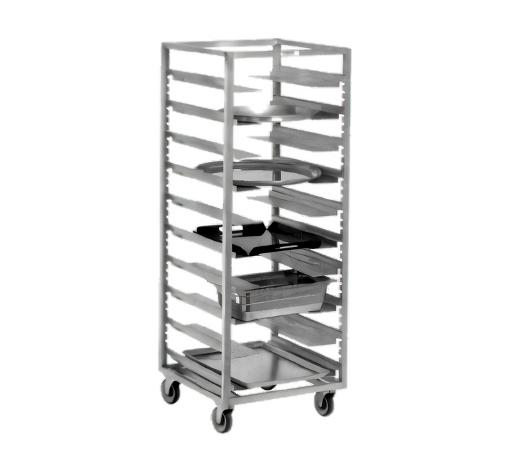 Product image #1 for Channel Manufacturing Mobile Adjustable Aluminum Universal Rack, 12-Pan Capacity