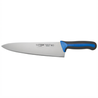 Winco Sof-Tek 10-Inch Wide Stamped Chef's Knife with Soft-Grip TPR Handle