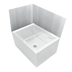 Thumbnail image #1 for John Boos Add-On Mop Sink Wainscoting Wall Guard for 24 x 24 Bowl, Rear, Left & Right, Stainless Steel
