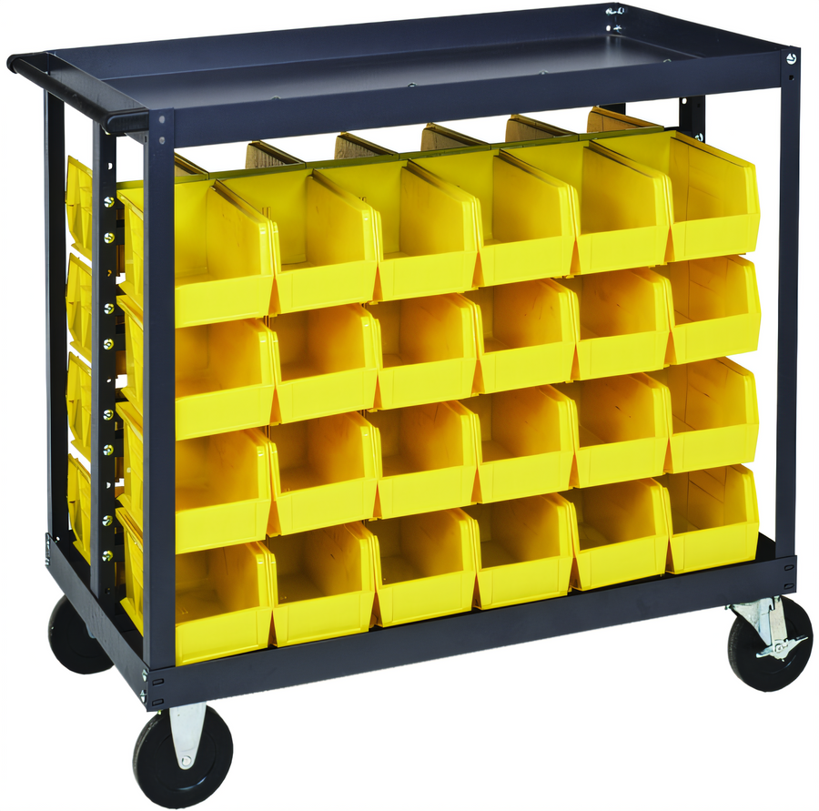 Product image #1 for Quantum Mobile Rail Cart for Ultra Bins, 36 x 24 x 35-1/2 Inches, 800 lb Capacity