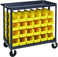 Quantum Mobile Rail Cart for Ultra Bins, 36 x 24 x 35-1/2 Inches, 800 lb Capacity