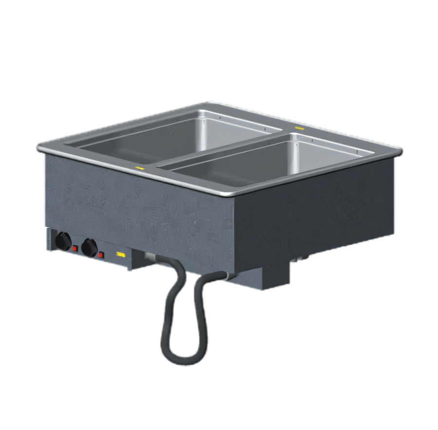 Product image #1 for Vollrath Two-Well Drop-In Electric Hot Food Well with Infinite Controls and Manifold Drain