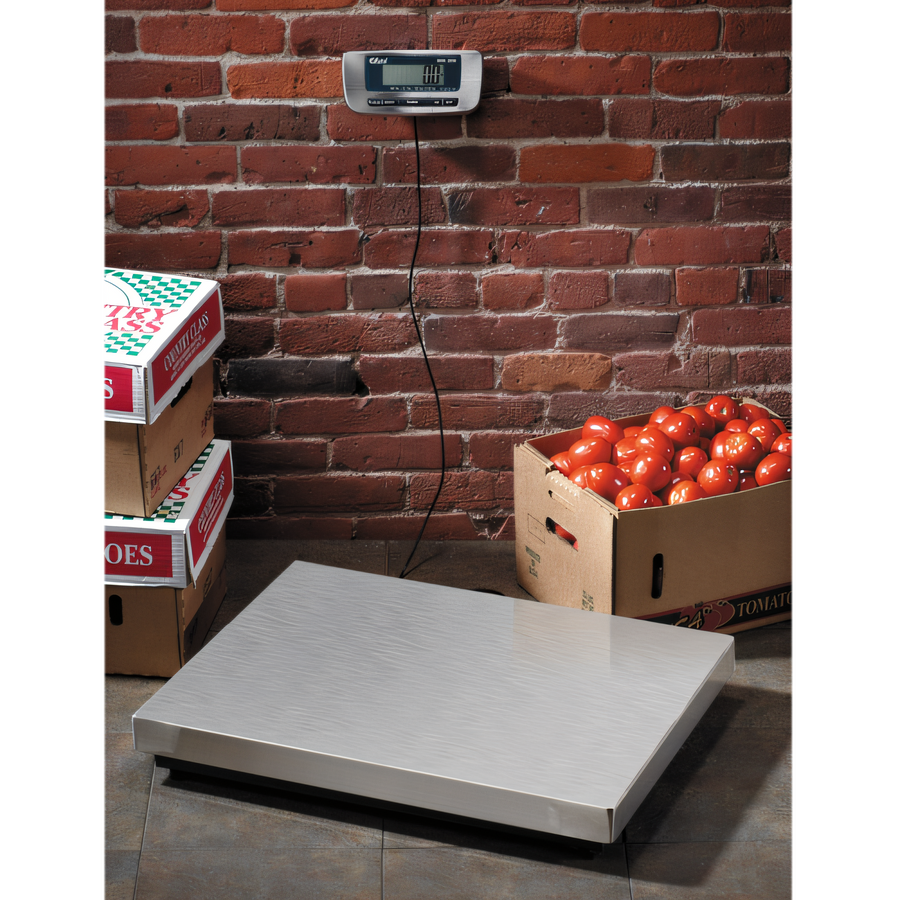 Product image #1 for Edlund ERS-300 Digital Receiving Scale, 300 lb / 150 kg, Stainless Steel Platform
