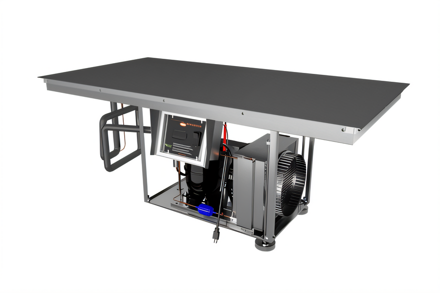Product image #1 for Hatco CSBFP-48-S 48-Inch x 48-Inch Built-In Flush Top Cold Shelf with Electronic Controls and Top-Mount Condensing Unit