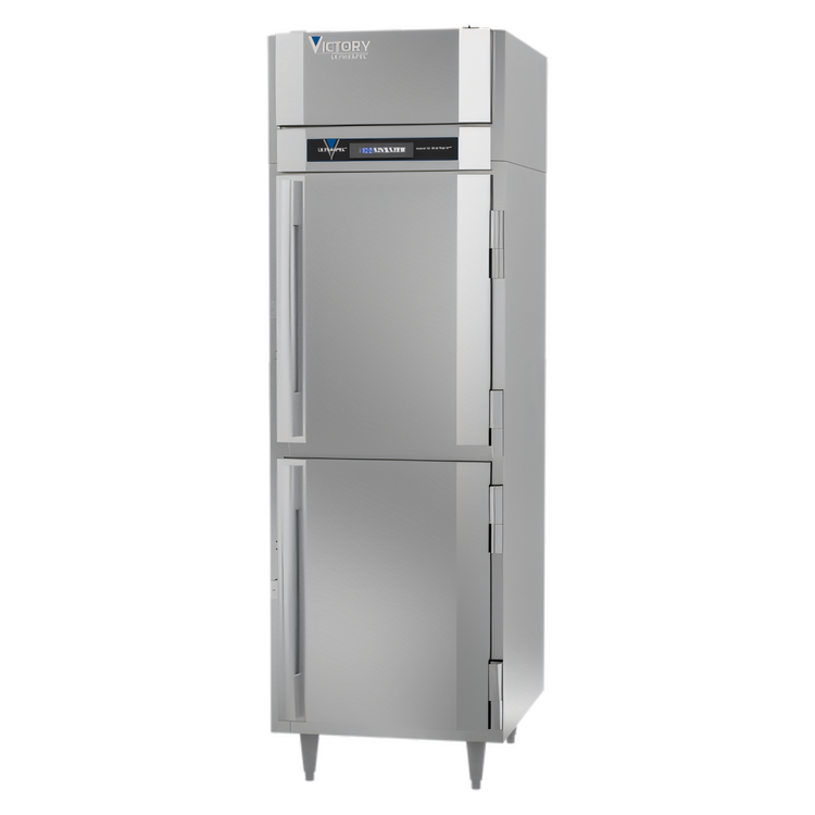 Product image #1 for Victory UltraSpec Pass-Thru Solid Half-Door Freezer, 1-Section, 23.7 Cu. Ft., Self-Contained, Top-Mounted