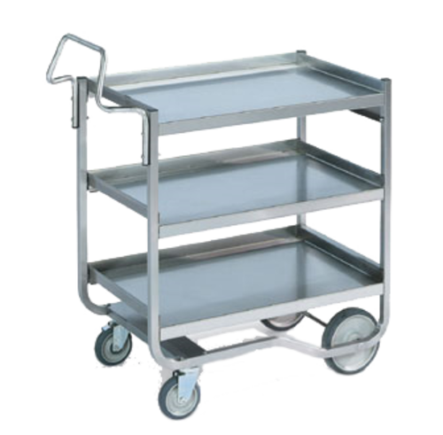 Product image #1 for Vollrath Heavy-Duty Knock-Down 3-Shelf Stainless Steel Bus Cart with Tubular Handle