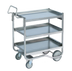 Thumbnail image #1 for Vollrath Heavy-Duty Knock-Down 3-Shelf Stainless Steel Bus Cart with Tubular Handle