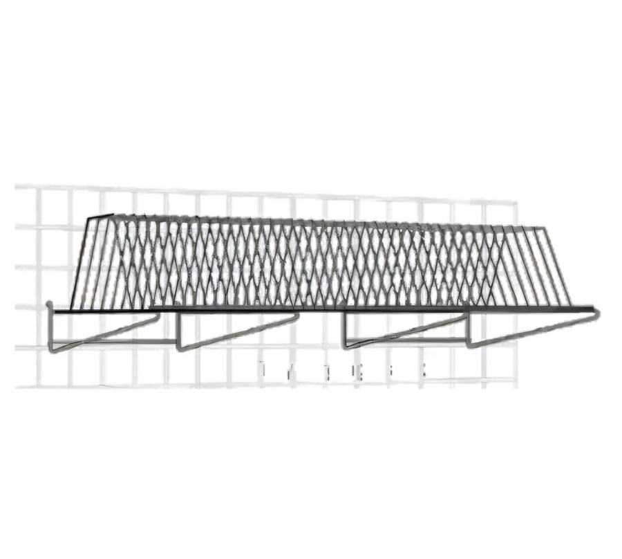 Product image #1 for Metro SmartWall 48-Inch Grid-Mounted Tray Drying Rack with Metroseal 3 Green Finish and Microban