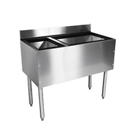 CHOICE 36-Inch Underbar Combo Ice Bin/Cocktail Unit with 10-Circuit Cold Plate