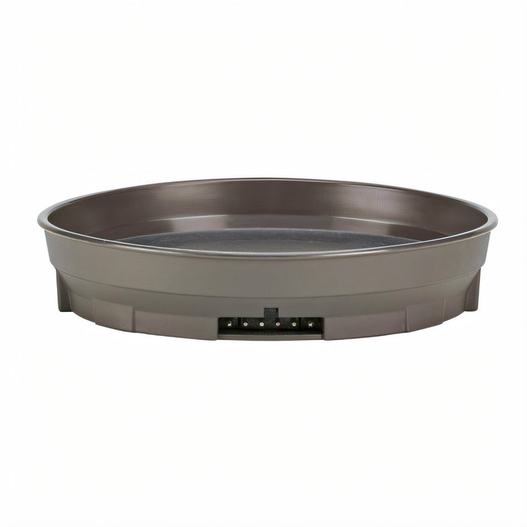 Product image #1 for Cambro Camduction® Heat Retention Base for 9-Inch Plates, Smoked Metal