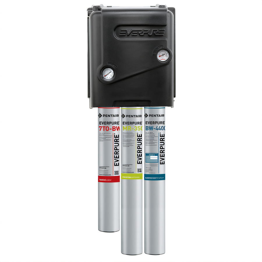 Product image #1 for Everpure MRS-350BL Triple Cartridge Reverse Osmosis Water Filter System, 350 GPD, Wall Mounted