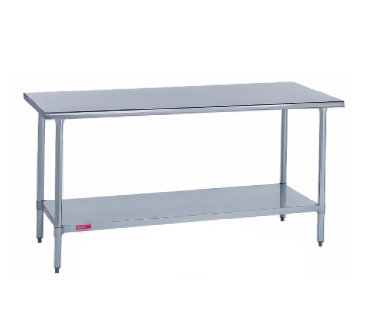 Product image #1 for Duke 48" x 30" Stainless Steel Top Work Table with Galvanized Undershelf, 36" High