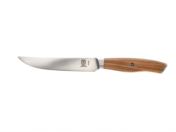Product image #1 for Mercer Culinary 5-Inch Precision Forged High Carbon Steel Steak Knife with Olive Wood Handle