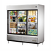 Thumbnail image #1 for 3-Section Reach-In Refrigerator with Glass Sliding Doors and LED Lighting