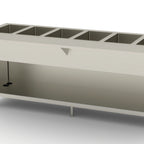 Thumbnail image #1 for Duke Manufacturing Thurmaduke EW-6-CBPG 6-Well Electric Waterless Food Warmer, 88-Inch, Stainless Steel Top, Touchscreen, Open Base