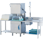 Thumbnail image #1 for Eurodib USA Lamber L21EKDPS High-Temperature Pass-Through Door-Type Dishwasher, 30 Racks/Hour, Drain Pump, 20 x 20-Inch Racks