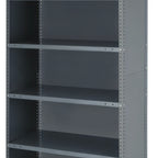 Thumbnail image #1 for Quantum IRONMAN CL39-1836-5 5-Shelf Closed Steel Shelving Unit, 36 x 18 x 39 Inches, 400 lb. Per Shelf