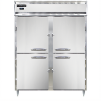 Continental D2FENPTHD Designer Line Two-Section Pass-Thru Freezer with Half-Height Doors