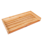 Thumbnail image #1 for John Boos SB005-O Northern Hard Rock Maple Bakers' Table Top, Edge Grain, 1-3/4" Thick, 4" Coved Backsplash, 96"W x 24"D