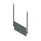 Thumbnail image #1 for John Boos DM-48-CM Ceiling-Mounted Adjustable Tilting Demo Mirror, 37-1/4 x 22-1/2 Inches, Aluminum Frame