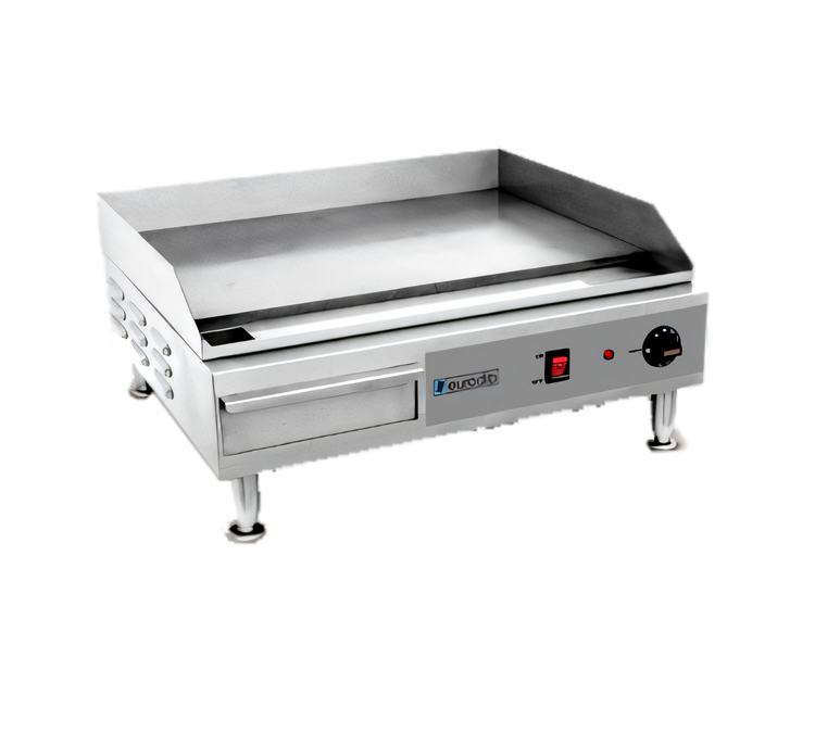 Product image #1 for Eurodib Heavy-Duty 24-Inch Electric Countertop Griddle, 24 x 16-Inch Cooking Surface, 220V