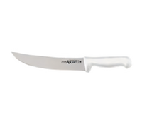 Advantage Series 10-Inch Stamped Cimeter Knife with White Polypropylene Handle