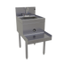 Thumbnail image #1 for Glastender Freestanding Stainless Steel Underbar Blender Station with Dump Sink, 18-Inch Wide