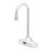 Thumbnail image #1 for ChekPoint Low-Lead Touchless Electronic Deck-Mount Faucet with 4-Inch Centers and 4-1/8-Inch Gooseneck Spout