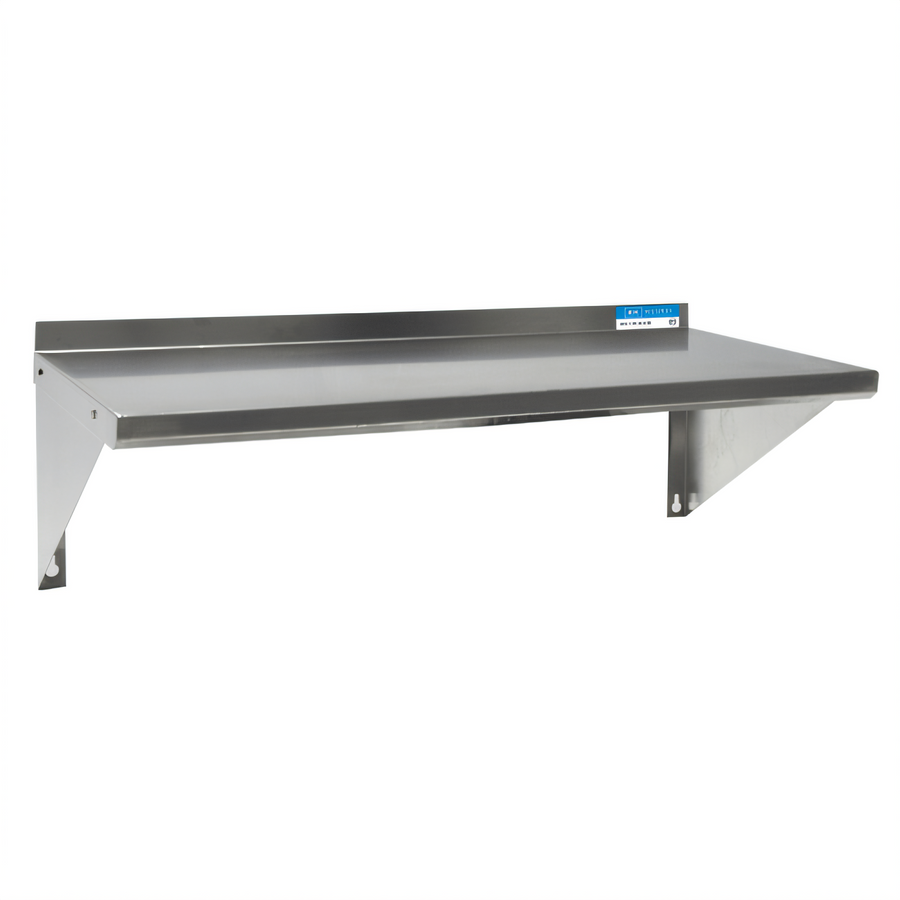 Product image #1 for BK Resources 24 Inch x 16 Inch T-304 Wall-Mounted Stainless Steel Shelf with 1-1/2 Inch Rear Up-Turn
