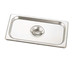 Thumbnail image #1 for Full-Size Notched 18/8 Stainless Steel Steam Table/Holding Pan Cover with Handle