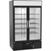 Thumbnail image #1 for Beverage-Air MarketMax 44 Cu. Ft. Two-Section Glass Door Freezer Merchandiser, Bottom Mount, Black