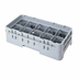 Thumbnail image #2 for Cambro Camrack Half-Size 10-Compartment Cup Rack with Soft Gray Extender