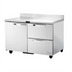 Thumbnail image #1 for True SPEC SERIES 48-Inch Two-Section Work Top Refrigerator with 1 Door and 2 Drawers, Rear-Mounted Self-Contained Refrigeration, Stainless Steel