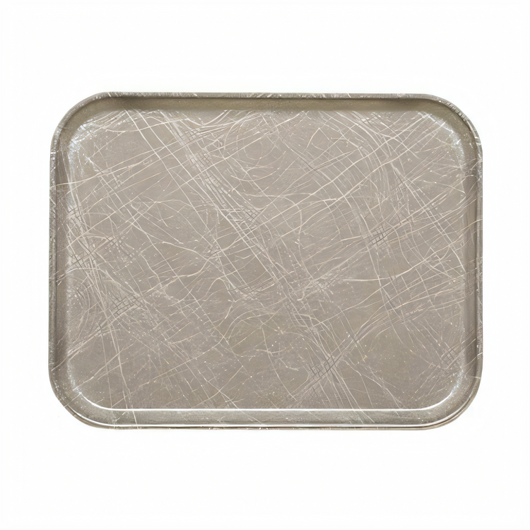 Product image #2 for Cambro Camtray Rectangular Fast Food & Cafeteria Tray, 12-5/8 x 17-3/4 x 11/16 Inch, Abstract Gray, Fiberglass