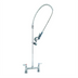 Thumbnail image #1 for T&S Brass EasyInstall 8-Inch Deck Mount Pre-Rinse Unit with Spring-Action Gooseneck, 24-Inch Riser, and 44-Inch Hose