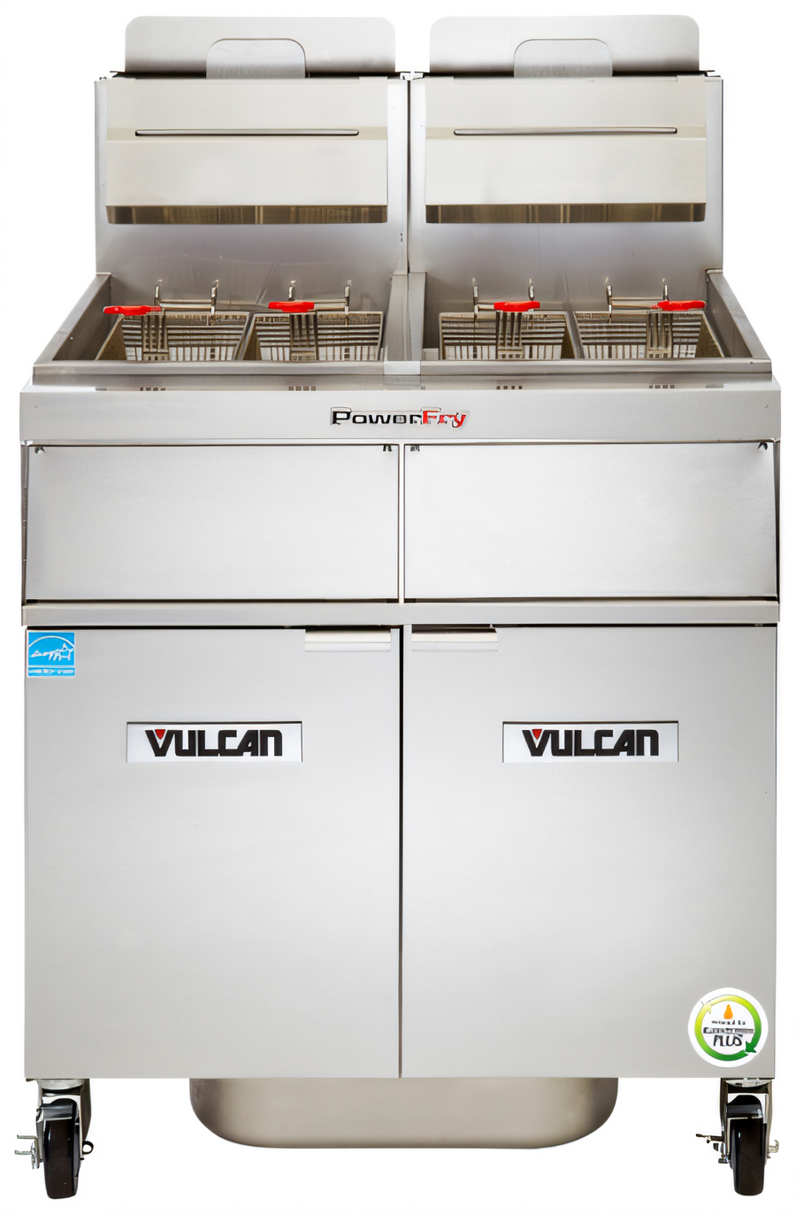 Product image #1 for Vulcan PowerFry3 High-Efficiency 3-Battery Gas Fryer with KleenScreen PLUS Filtration, Digital Controls, 85-90 lb. Per Vat