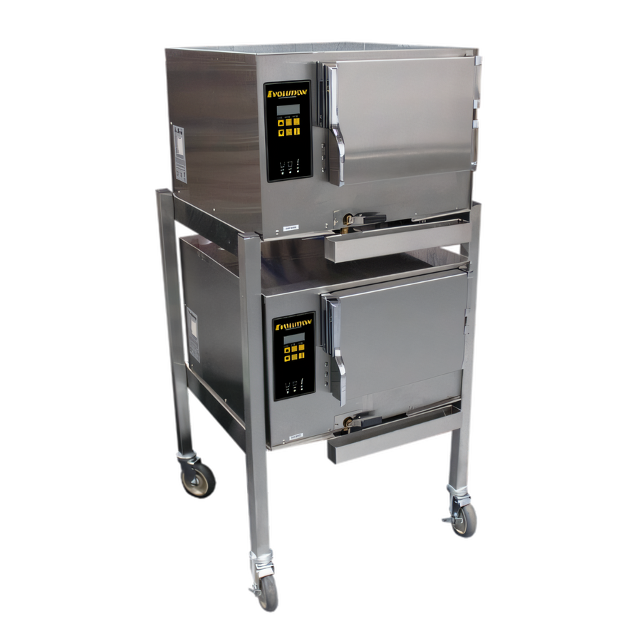 Product image #1 for AccuTemp Evolution Double-Stack Boilerless Convection Steamer, 2 Compartments, 6 Full-Size Pan Capacity, Dual Voltage 208/240V, 3-Phase