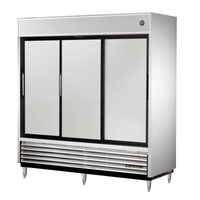 True TSD-69-HC 3-Section Reach-In Solid Sliding Door Refrigerator