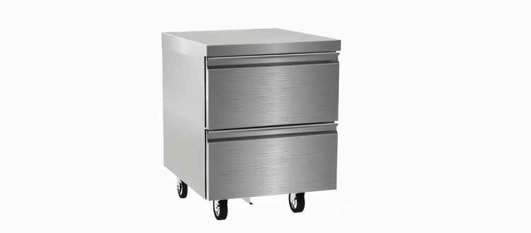 Product image #1 for Delfield 27-Inch One-Section Two-Drawer Self-Contained Undercounter Freezer Base