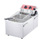 Thumbnail image #1 for Serv-Ware EF-06L Countertop Electric Fryer, Single Tank, 1.5-Gallon, Thermostatic, Stainless Steel, 120V