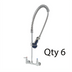 Thumbnail image #1 for T&S Brass EasyInstall Spring-Action Wall-Mount Pre-Rinse Unit, 8-Inch Centers, 9-Inch Adjustable Wall Bracket